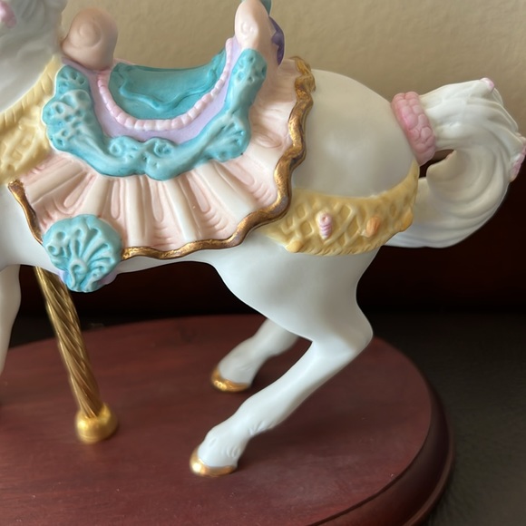 Vtg Lenox Carousel Nautical Horse Hand Painted Porcelain Collectible Figurine - Picture 6 of 14